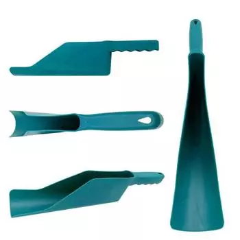 Лопата для чистки прочная пластиковая эргономичная ручка садовая лопата для очистки желоба на крыше для домашнего двора на открытом воздухе