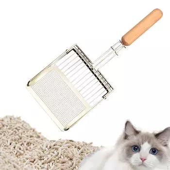 Лопата для домашних животных, совка для кошачьего туалета, очиститель для аквариума, инструмент для чистки котят с двумя разными зазорами