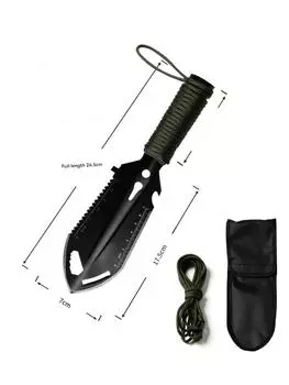 Лопата для кемпинга на открытом воздухе, многофункциональная переносная лопата инженера, ручная лопата для сада и огорода