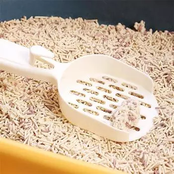 Лопата для кошачьего туалета Cat Head Flat Лопата для кошачьего туалета Пластиковый крючок Лопата для экскрементов Лопата для кошачьего туалета Лопата для туалетного туалета белый