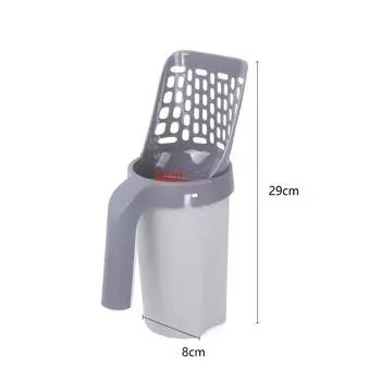 Лопата для кошачьего туалета, набор мешков для мусора для кошачьего туалета, совок для кошачьего туалета, 1 наполнитель с 5 мешками для мусора, чистящие средства для кошек