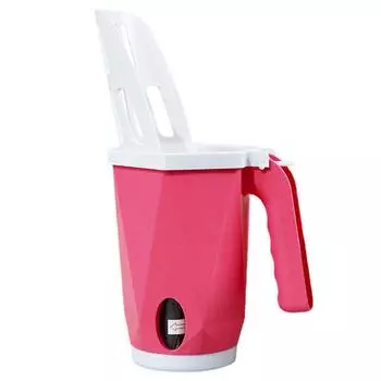 Лопата для кошачьего туалета, съемная, портативная, большой емкости, интегрированная лопата для кошачьего туалета с лотком для красный