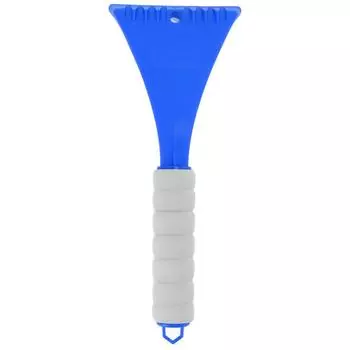 Лопата для лобового стекла автомобиля, ЕВА, эргономичная ручка, закругленный угол, безопасная, портативная, скребок для льда для автомобиля синий