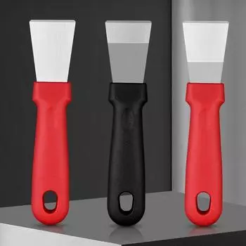 Лопата для масляного дыма с прямой головкой, дно кастрюли из нержавеющей стали, маленькая лопаточка, кухонный инструмент, лопатка для удаления обледенения, многофункциональный скребок, лопатка для очистки масла