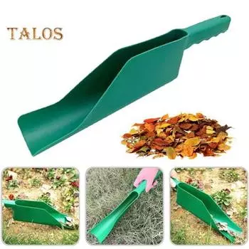 Лопата для очистки желоба, садовая канализационная лопата для дождевого желоба, лопата для листьев с эргономичной ручкой, инструмент для очистки садового газона и двора зелёный