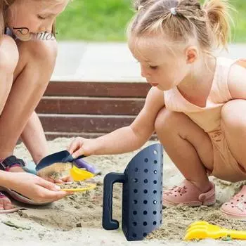 Лопата для песка, инструмент для обнаружения с эргономичной ручкой, универсальное применение, быстрое просеивание песка, лопата для копания металла 1 Set