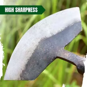 Лопата для прополки травы, практичная маленькая мотыга, сельскохозяйственная лопата в форме полумесяца, многофункциональные инструменты для прополки открытого сада и двора