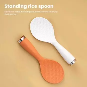 Лопата для риса с длинной ручкой, посуда, пищевая современная стоячая ложка, кухонные принадлежности, кухонные принадлежности белый