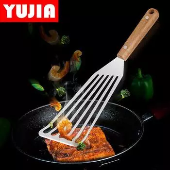 Лопата для рыбы из нержавеющей стали, кухонная лопата для жарки, лопата, железная пластина, инструменты для сжигания, лопата