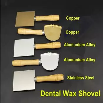 Лопата для стоматологического воска, лопатка для обработки полных зубных протезов, восковая лопатка для стоматолога, лопатка для горячего воска, стоматологические лабораторные инструменты, инструменты для стоматолога 1 pc Al alloy C