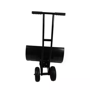 Лопата для уборки снега с толкающим колесом, двухстержневая конструкция, расширенная и утолщенная, многофункциональная лопата для уборки снега