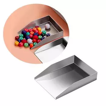 Лопата для ювелирных изделий из нержавеющей стали, мини-лопатка из квадратных бусин, лопата для драгоценных камней, ювелирные изделия, совок для алмазных бусин, жемчуга XS