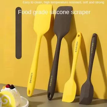 Лопатка для крема для торта Кухонная утварь Инструменты для резки теста Инструмент для помешивания Кухонные принадлежности Желтый/коричневый Скребок Кухонные принадлежности Главная