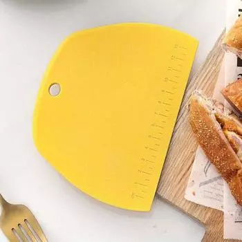 Лопатка для масла безопасная, устойчивая к царапинам, пищевая, удобная для приготовления теста, скребок для выпечки, принадлежности для выпечки жёлтый
