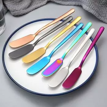 Лопатка для масла, резак для сыра из нержавеющей стали, устойчивый к ржавчине разбрасыватель крема для хлеба, варенья, кухонный гаджет для дома серебряный