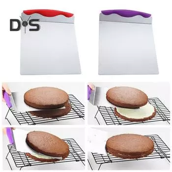 Лопатка для переноса торта, пищевая нержавеющая лопатка для выпечки, домашней пиццы, хлеба, движущаяся лопатка фиолетовый