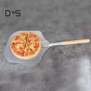 Лопатка для пиццы Очень большая съемная алюминиевая лопатка для десертной пиццы с помадкой серебряный