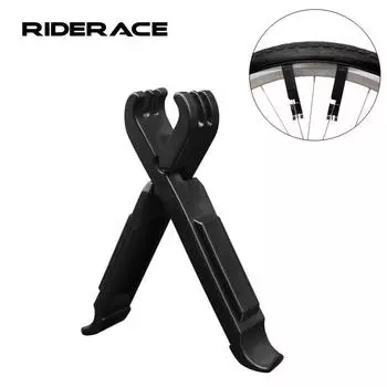 Лопатка для покрышек велосипеда Инструмент для снятия цепи для горного велосипеда Многофункциональный инструмент для ремонта шин Клещи для звеньев цепи для велосипеда чёрный