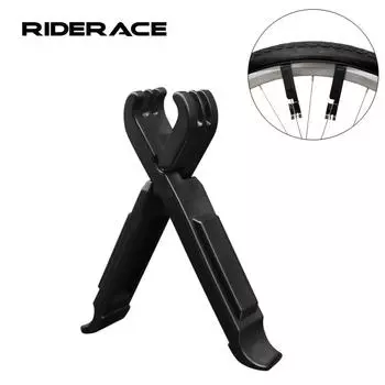 Лопатка для покрышек велосипеда Инструмент для снятия цепи для горного велосипеда Многофункциональный инструмент для ремонта шин Клещи для звеньев цепи для велосипеда чёрный