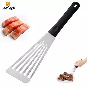 Лопатка для рыбы из нержавеющей стали, лопатка для стейка, с прорезями, лопатка для стейка, для переворачивания, жарки, приготовления на гриле