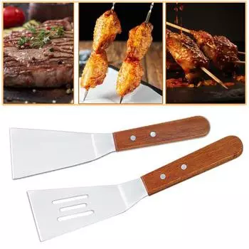 Лопатка для рыбы с тонкими прорезями из нержавеющей стали, жарочная лопатка для чугунной сковороды, кухонные лопатки для блинов, стейков, бургеров A