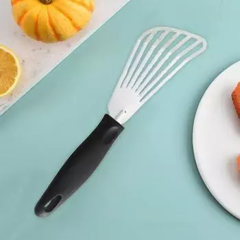 Лопатка для жарки, мини-сервировочная лопаточка из нержавеющей стали для переворачивания, соскабливания, эргономичная сковорода с противоскользящей ручкой для блинов, яиц, пирожных, кухонные принадлежности A хаки