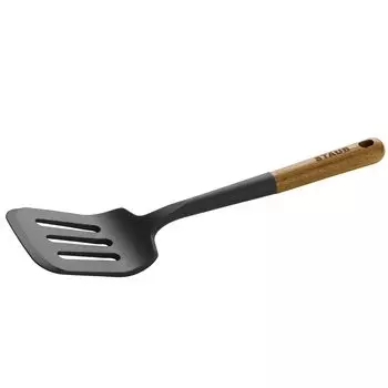 Лопатка для жарки Staub Serving Fri Turner японская Ustensiles Serving Turner Silicon Turner [Авторизованный продукт] 40503-102 чёрный