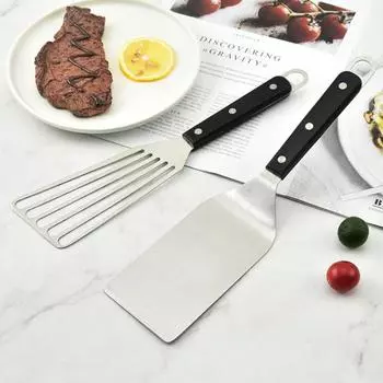 Лопатка для жарки, сверхмощная, удобная ручка, термостойкая, небьющаяся, противоударная лопатка для стейка для ресторана B