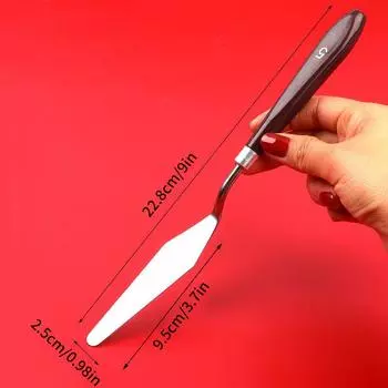 Лопатка из нержавеющей стали 5 шт./набор для выпечки, кондитерских изделий, скребок для смешивания, набор для рисования маслом, скребок для масляной живописи, палитра A