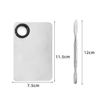 Лопатка из нержавеющей стали для макияжа, инструмент для смешивания теней для век, маникюрный инструмент style 1