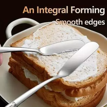 Лопатка из нержавеющей стали - многофункциональный нож для сыра и сливок, подходит для сыра, холодного масла, джема, выпечки, для кухни и общественного питания серебряный