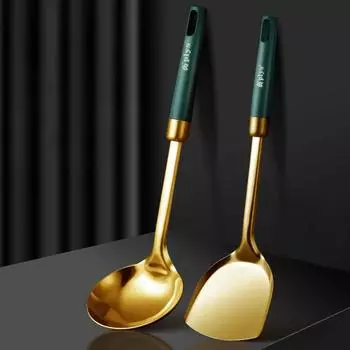 Лопатка PLYS Бытовая кухонная лопатка из пищевой нержавеющей стали Лопатка для кухонной ложки с антипригарным покрытием