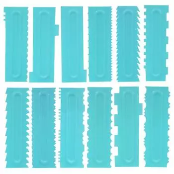 Лопатки для помадки Talos, расчески для печенья, скребок для украшения торта, формы для выпечки, аксессуары 11