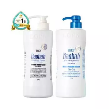 Lopen Baobab Treatment 1000 мл + Baobab Oily Shampoo 1000 мл, 1 шт.