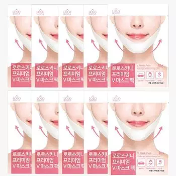 Loroskini Premium Hydrogel Chin V-Line Lifting Pack, 1 упаковка, 20 штук