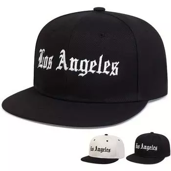Лос-Анджелесские кепки, хип-хоп баскетбольные кепки, хлопковая бейсболка Snapback для мужчин и женщин для взрослых, повседневная регулируемая бейсболка Gorras чёрный