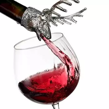 Лось из нержавеющей стали, бутылка для ликера, вина, наливная пробка с носиком, пробка серебряный