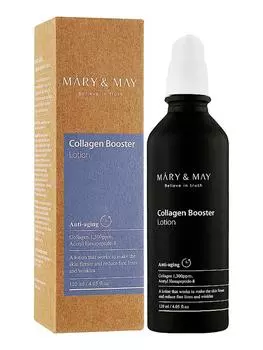 Лосьон-бустер с коллагеном Mary&May, антивозрастной, корейская косметика, Kbeauty, пробник