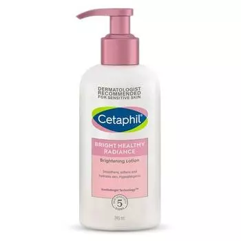 Лосьон Cetaphil Bright Healthy Radiance Brightness 245 мл, протестирован дерматологами, ниацинамид и морской нарцисс, уменьшение темных пятен, ровный тон кожи