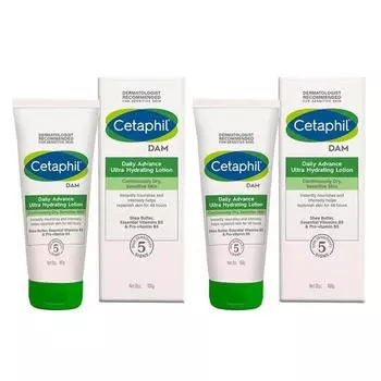 Лосьон Cetaphil DAM Daily Advance Ultra Hydrating Lotion - 100 г каждый (Упаковка из 2 шт.)