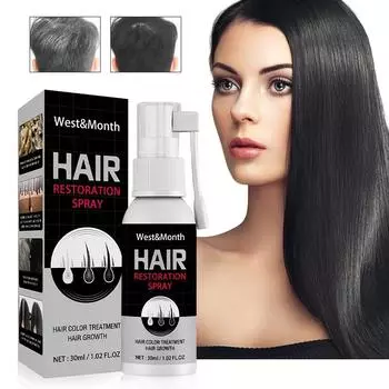 Лосьон для черных волос, лак для волос, экстракт растений, питание, восстановление кожи головы, предотвращение выпадения волос и защита волос. 30ML