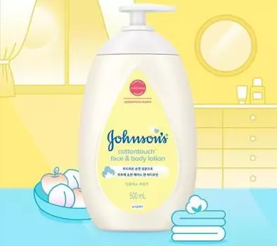 Лосьон для лица и тела Johnson s Cotton Touch 500 мл
