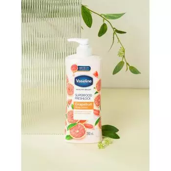 Лосьон для тела Daiso Vaseline Superfood 390 мл Грейпфрут