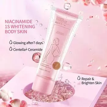 Лосьон для тела, крем для тела с никотинамидом, увлажняет и разглаживает, питает сухую кожу, устраняет угри и акне. Улучшает цвет кожи, улучшает цвет лица