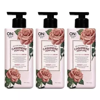 Лосьон для тела On the Body Cashmere Perfume Sweet Love, 400 мл, 3 шт.