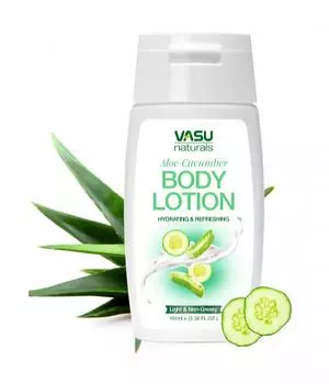Лосьон для тела с Алоэ и Огурцом (100 мл), Aloe Cucumber Body Lotion, Vasu 6.125