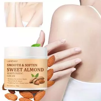 Лосьон для тела с ароматом сладкого миндаля осветляет тон кожи, увлажняет, освежает и освежает Нежирный увлажняющий лосьон 200g