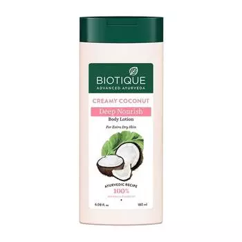 Лосьон для тела с Кокосом: питание кожи (180 мл), Creamy Coconut Deep Nourish Body Lotion, Biotique 10.1