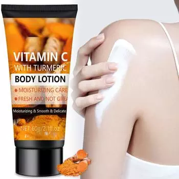 Лосьон для тела с куркумой, антивозрастной, длительный увлажняющий крем для гладкой кожи. Крем с куркумой для тела. Увлажняющий лосьон для тела для сухой кожи. One Size белый