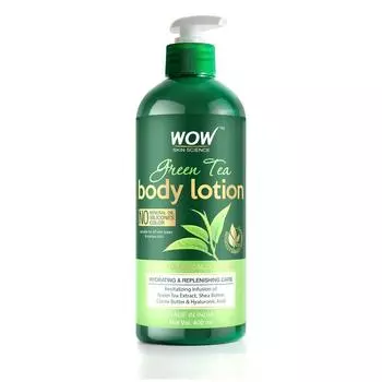 Лосьон для тела с зеленым чаем WOW Skin Science - увлажняющий и восстанавливающий - с экстрактом зеленого чая, маслом ши - без минерального масла, силиконов и красителей - 400 мл 200 ml